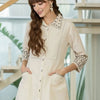 Dhiyona IE Women Ethnic Motifs Embroidered Regular Thread Work Kurta with Trousers