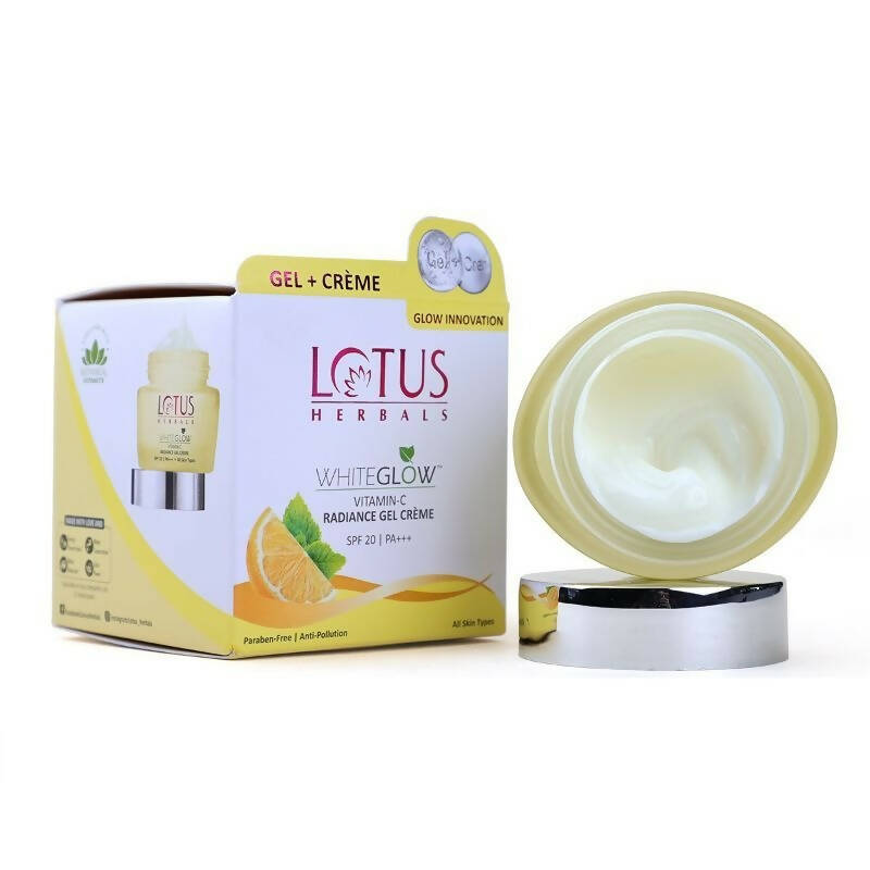 Lotus Herbals Whiteglow Vitamin-C Radiance Gel Crème SPF-20 PA+++ - Indyancart