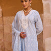 Indyancart IE Women Ethnic Motifs Embroidered Cotton Kurta with Trousers & Dupatta