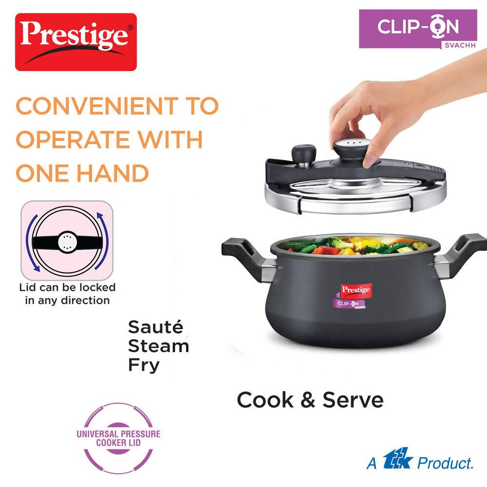 Prestige Clip On Hard Anodised Pressure Cooker