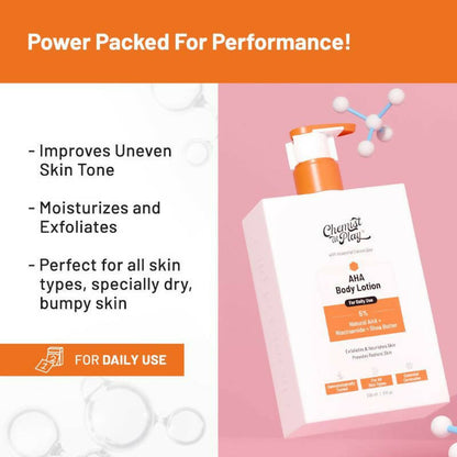 Chemist At Play AHA Body Lotion For Daily Use - Indyancart