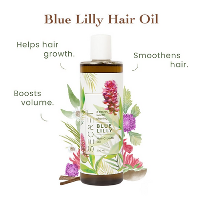 The Secret Hair Care Blue Lilly Hair Oil - Indyancart