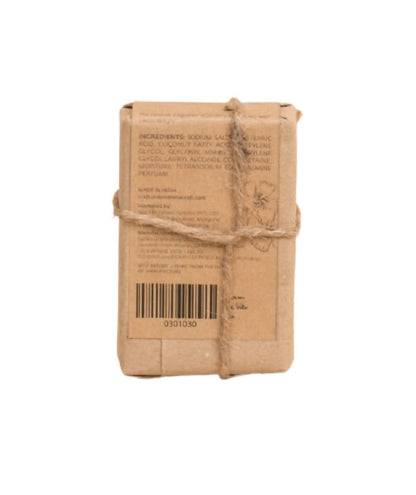 White Jasmine soap bar by Isha Life with floral scent, showcasing the elegant packaging and smooth soap surface.