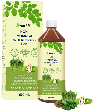 Ambic Noni Moringa Wheatgrass Ras