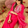 Dhiyona IE Women Floral Embroidered Regular Thread Work Liva Kurta with Trousers & With Dupatta