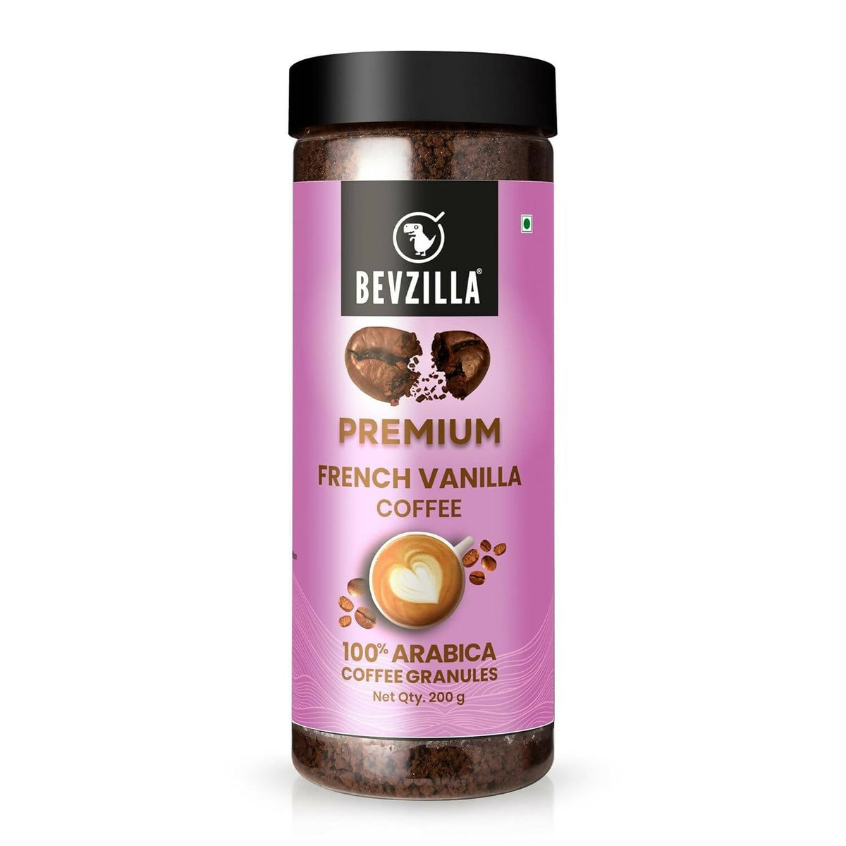 Bevzilla Premium French Vanilla Coffee Powder 100% Arabica
