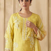 Dhiyona IE Women Floral Embroidered Regular Thread Work Kurta with Trousers & With Dupatta