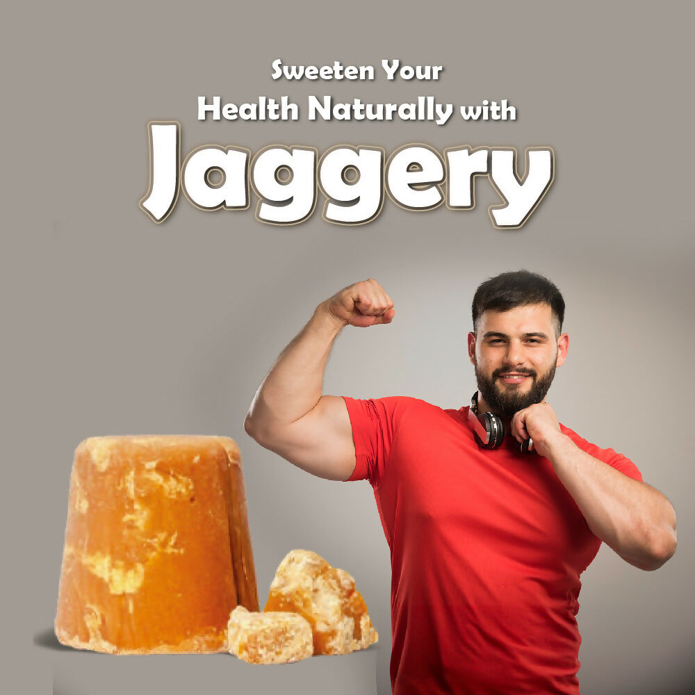 Naivedyam chemical-free jaggery cubes stacked in a bowl, showcasing natural, unrefined brown sugar solid pieces.