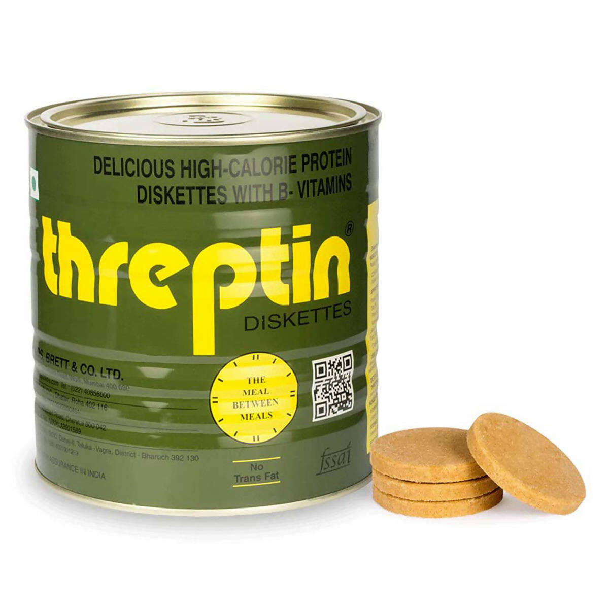 Threptin High-Calorie Protein Diskettes - Vanilla Flavor - Indyancart