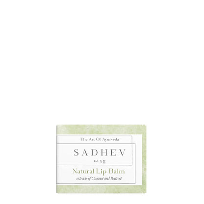 Sadhev Natural Lip Balm - Beetroot & Coconut