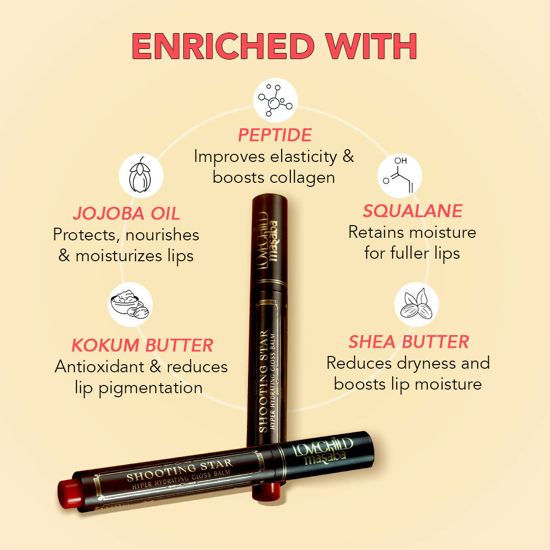 LoveChild By Masaba Gupta Shooting Star Hyper Hydrating Gloss Balm - Hot Glaze