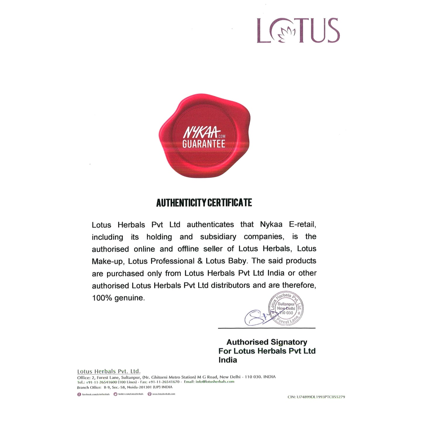Lotus Herbals Nutranite Skin Renewal Nutritive Night Cream