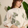 Dhiyona IE Women's Adults-Women Woven Design Embroidered Cotton Kurta with Trousers