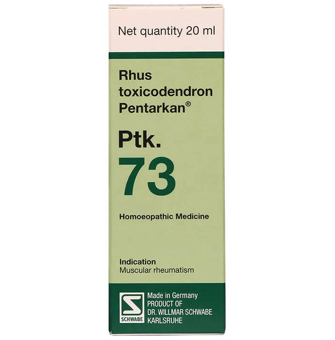 Dr. Willmar Schwabe Germany Rhus Toxicodendron Pentarkan Ptk. 73 Drops - Indyancart