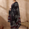 Indyancart IE Women Printed Regular Thread Work Pure Cotton Kurta with Trousers & With Dupatta