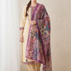 Dhiyona IE Ethnic Motifs Embroidered Regular Thread Work Kurta With Trouser & Dupatta