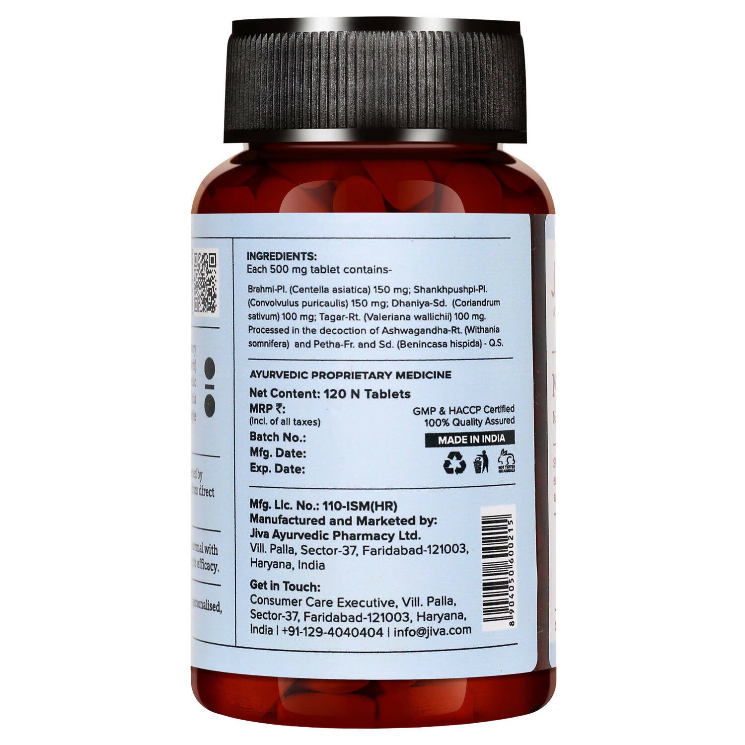 Jiva Ayurveda Memorica Tablets - Indyancart