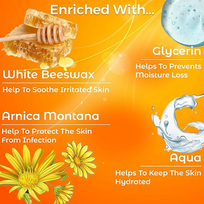 HealthAid Arnica Face Cream in a tube, showing the product label and packaging for soothing skin care.