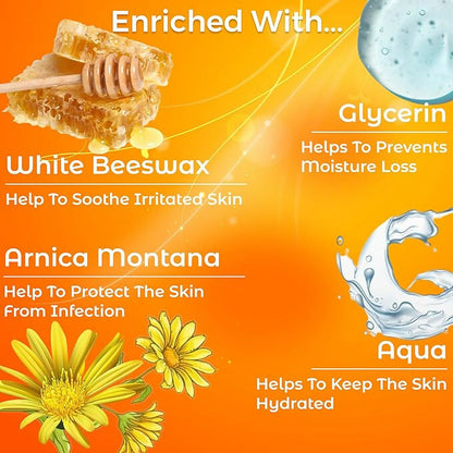 HealthAid Arnica Face Cream in a tube, showing the product label and packaging for soothing skin care.