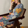 Dhiyona IE Printed V-Neck Pure Cotton Tunic With Trouser