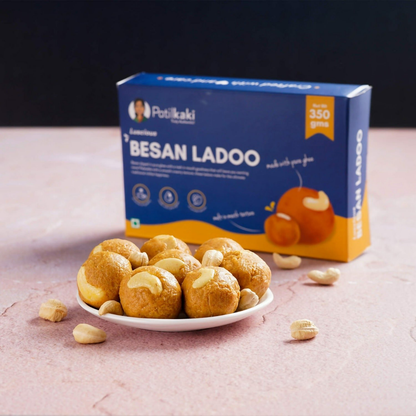 Patilkaki Besan Ladoo (Pure Ghee)