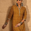 Dhiyona IE Women's Women Printed Straight Kurta Trousers set