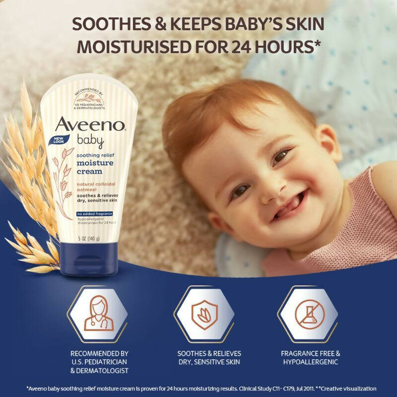 Aveeno Baby Soothing Relief Moisture Cream - Indyancart