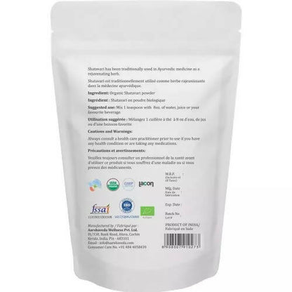 Aarshaveda Organic Shatavari Powder