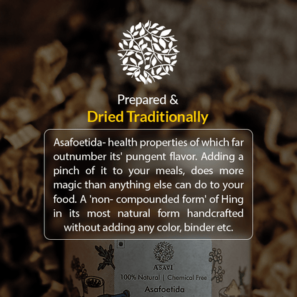 Asavi Handcrafted Natural Hathras Hing (Asafoetida)