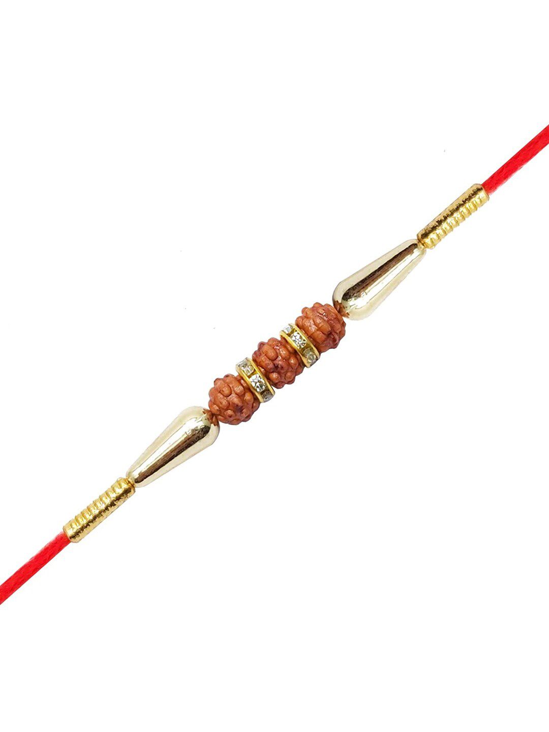 Anouk Stone Studded & beaded Rakhi Greeting Card & Roli Chawal