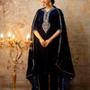 Dhiyona VV Women's Velvet Kurta Pant Dupatta Set