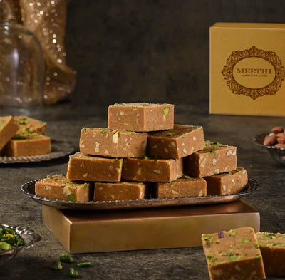 Meethi Besan Chana Barfi