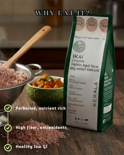 IKAI Organic Matta Red Rice