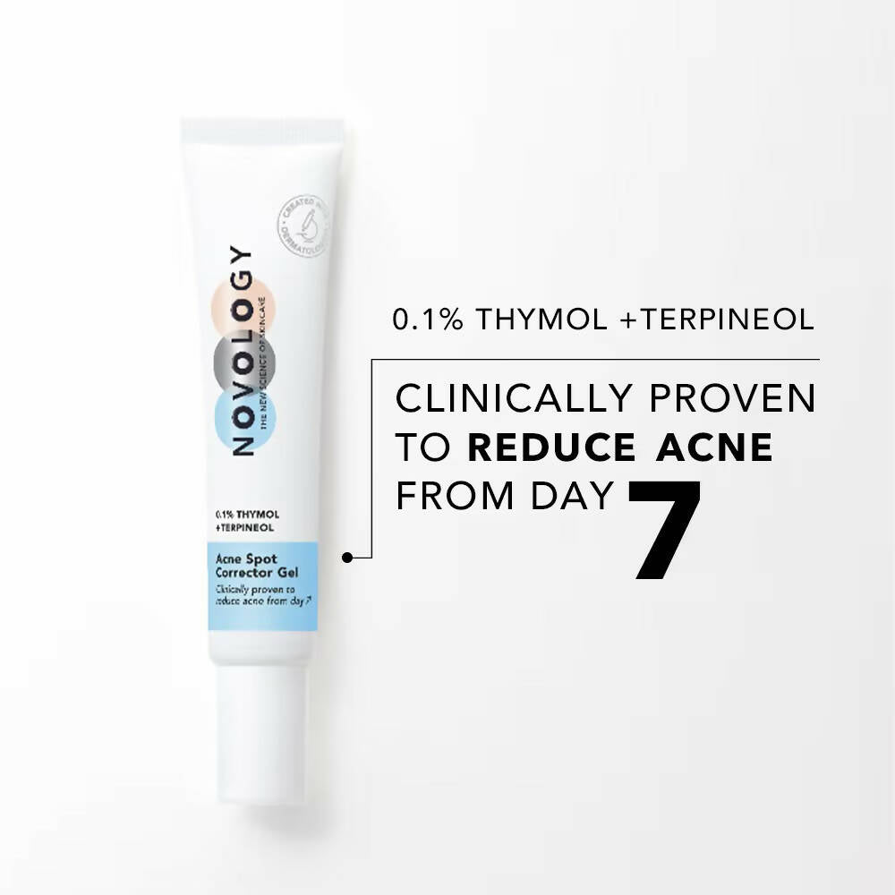 Novology Acne Spot Corrector Gel With 0.1% Thymol + Terpineol - Indyancart