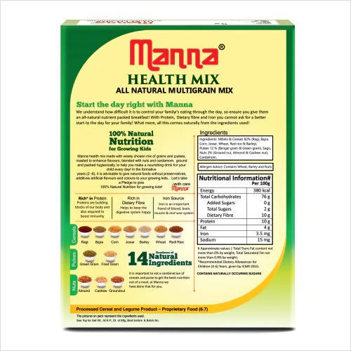 Manna Health Mix All Natural Multigrain Mix - Indyancart