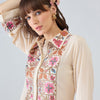 Dhiyona IE Women Floral Embroidered Regular Thread Work Kurta with Patiala
