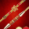Dhiyona Unisex Set Of 2 Thread Rakhi