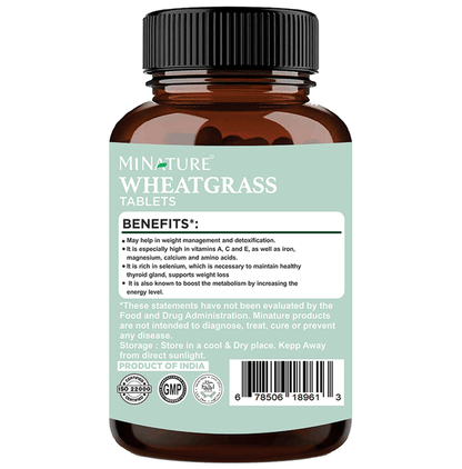 Minature Wheatgrass Tablets