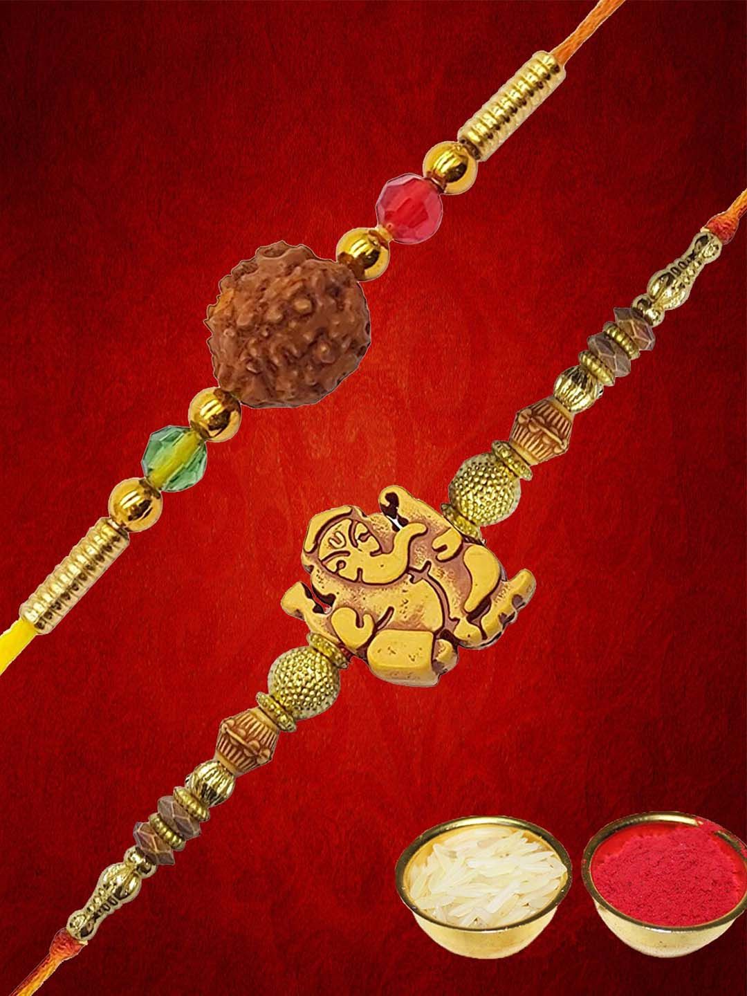 Anouk Unisex Set Of 2 Beaded Rakhi