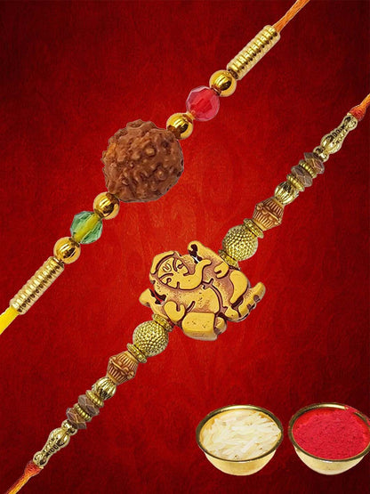 Anouk Unisex Set Of 2 Beaded Rakhi