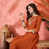 Dhiyona SN Women's Ethnic Motifs Embroidered Zari Straight Kurta With Trousers & Dupatta