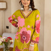 Dhiyona IE Floral Printed V-Neck A-Line Tunic & Palazzo