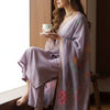 Dhiyona IE Floral Printed Thread Work Straight Kurta With Trousers & Dupatta