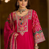 Dhiyona IE Women Ethnic Motifs Embroidered Regular Thread Work Kurta & Trousers With Dupatta
