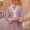 Dhiyona IE Floral Embroidered Thread Work Pure Cotton Kurta With Trousers & Dupatta