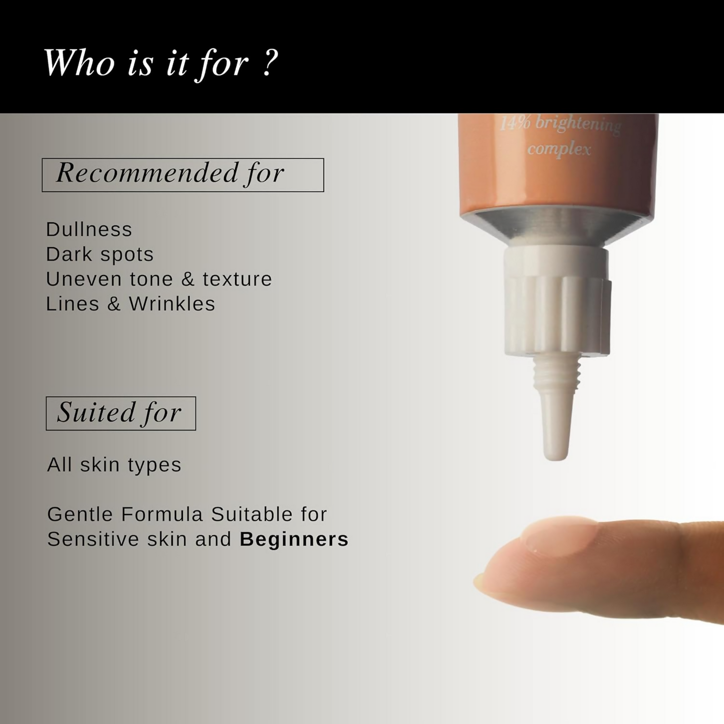 The Formularx Vitamin C Brightening Serum with Arbutin and Nag, featuring a sleek dropper bottle for glowing skin.