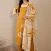 Dhiyona IE Women Floral Embroidered Regular Beads and Stones Kurta with Trousers & With Dupatta