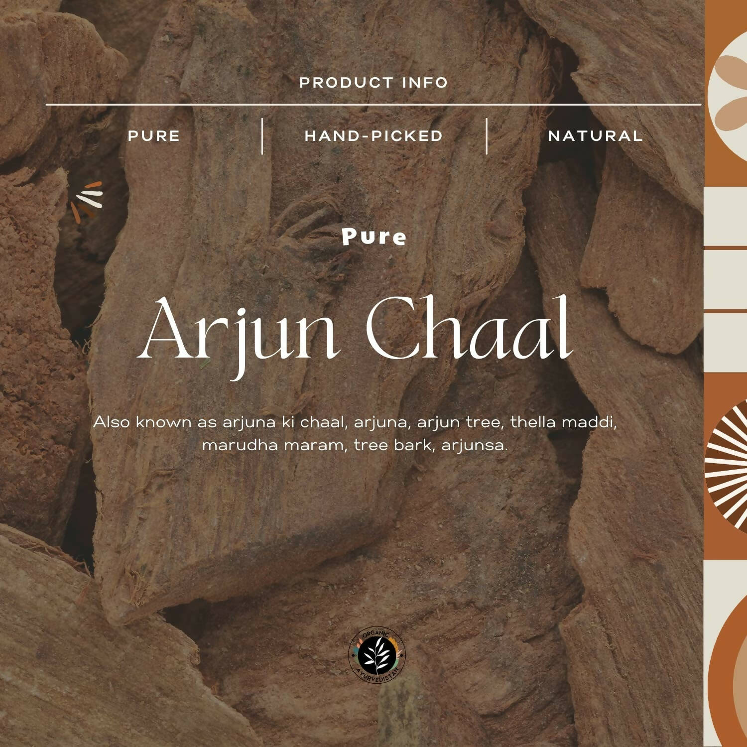 Organic Ayurvedistan Arjun Chaal Powder - Indyancart