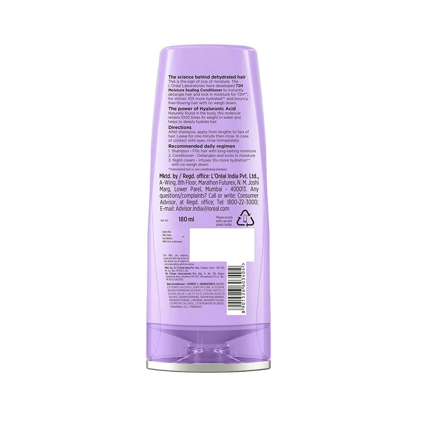 L'Oreal Paris 72H Moisture Sealing Conditioner - Indyancart