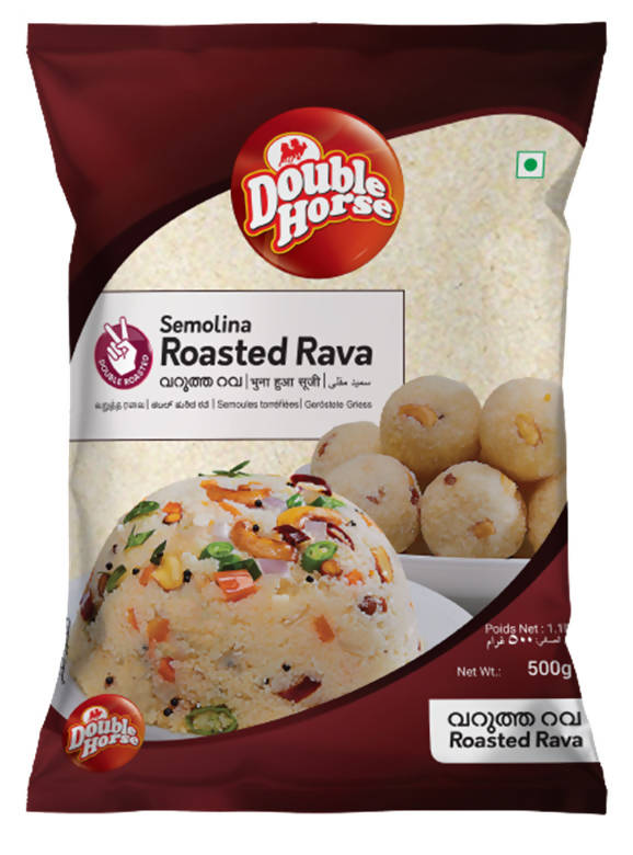 Double Horse Semolina Roasted Rava - Indyancart